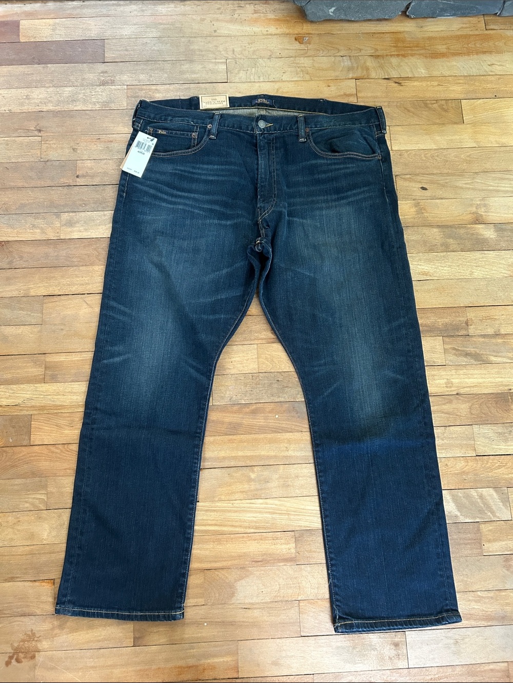 Polo Men's Dark Blue Denim Jeans - Classic Straight Fit